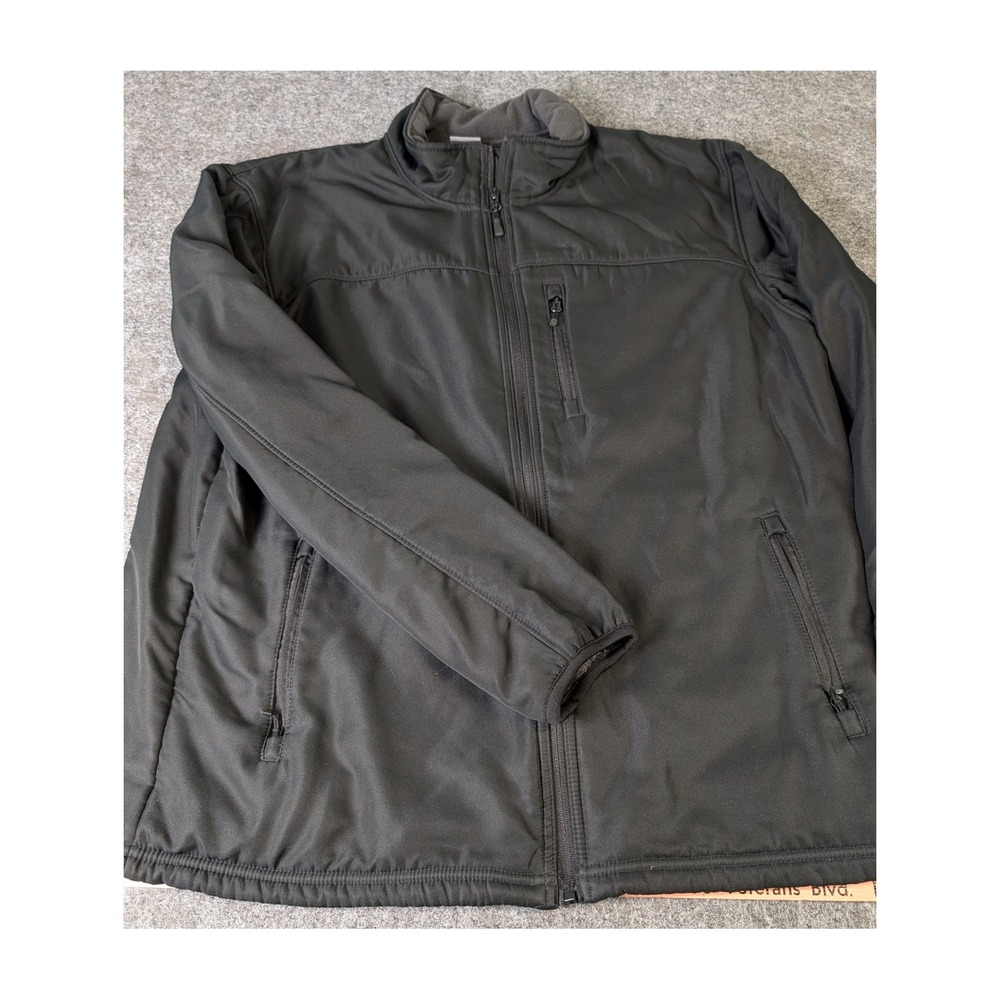 C9 by Champion Mens Softshell Lined Full Zip Jacket Black Large D5677